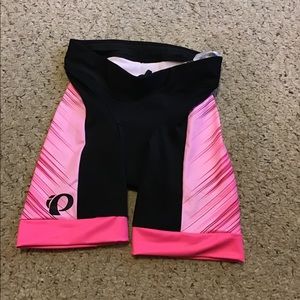 Pearl Izumi Black and Pink Athletic Shorts